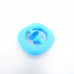 Jucarie senzoriala Snap suction cup popper noise, Oktane, 6x6x1.2cm, silicon, albastru